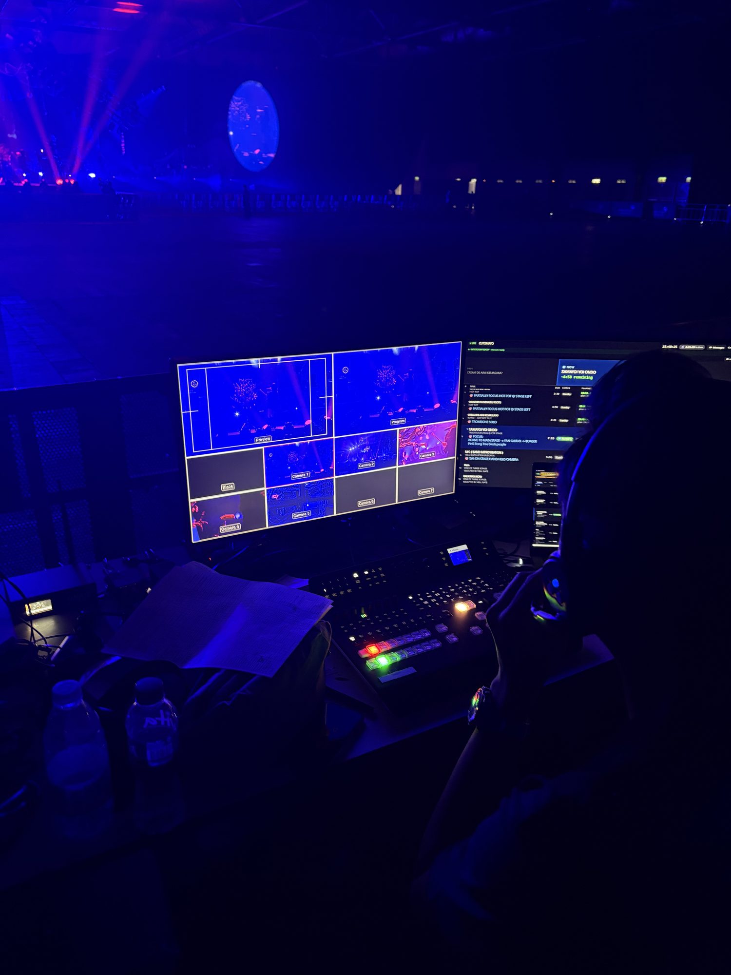 Director at the vision switcher during a concert at AsiaWorld-Expo